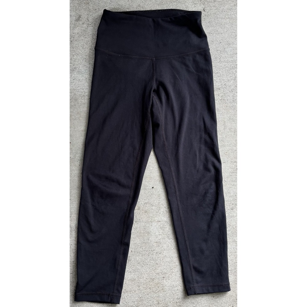 Zella Womens Live In High Waist Cropped Legging Black Performance Activewear 2XS